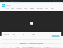 Tablet Screenshot of hoteldaphne.com